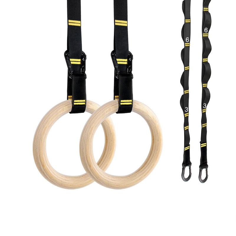 Home Gym Garden - 28mm 32mm Pull-up Gymnastics Rings Hanging