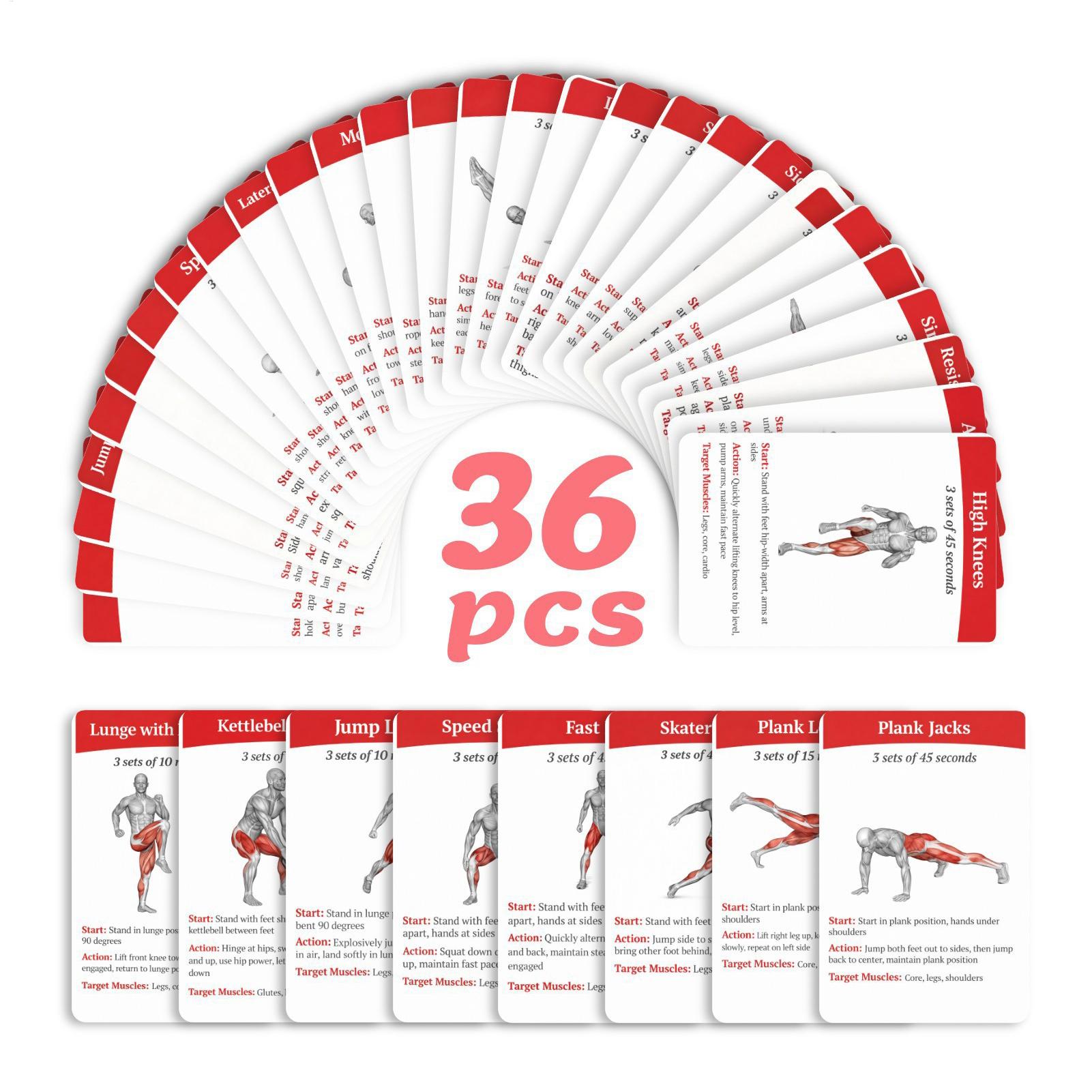 Workout Cards Exercise Deck 36 - Home Gym Guide review and price