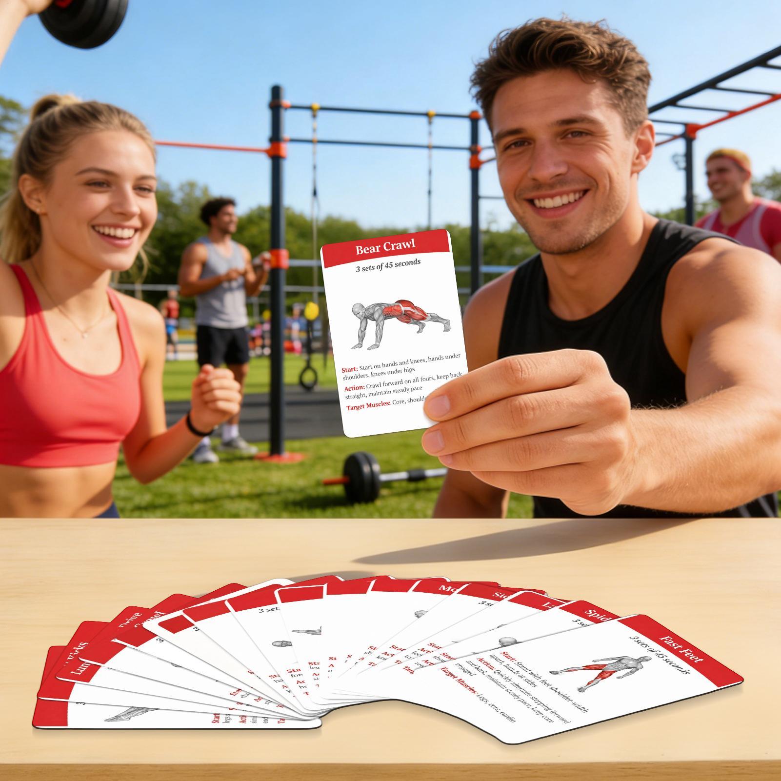 Workout Cards Deck 36 Pieces H - Home Gym Guide review and price