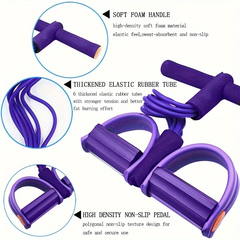 1 Pc 6-Tube Purple Yoga Resist - Home Gym Youtube review and price