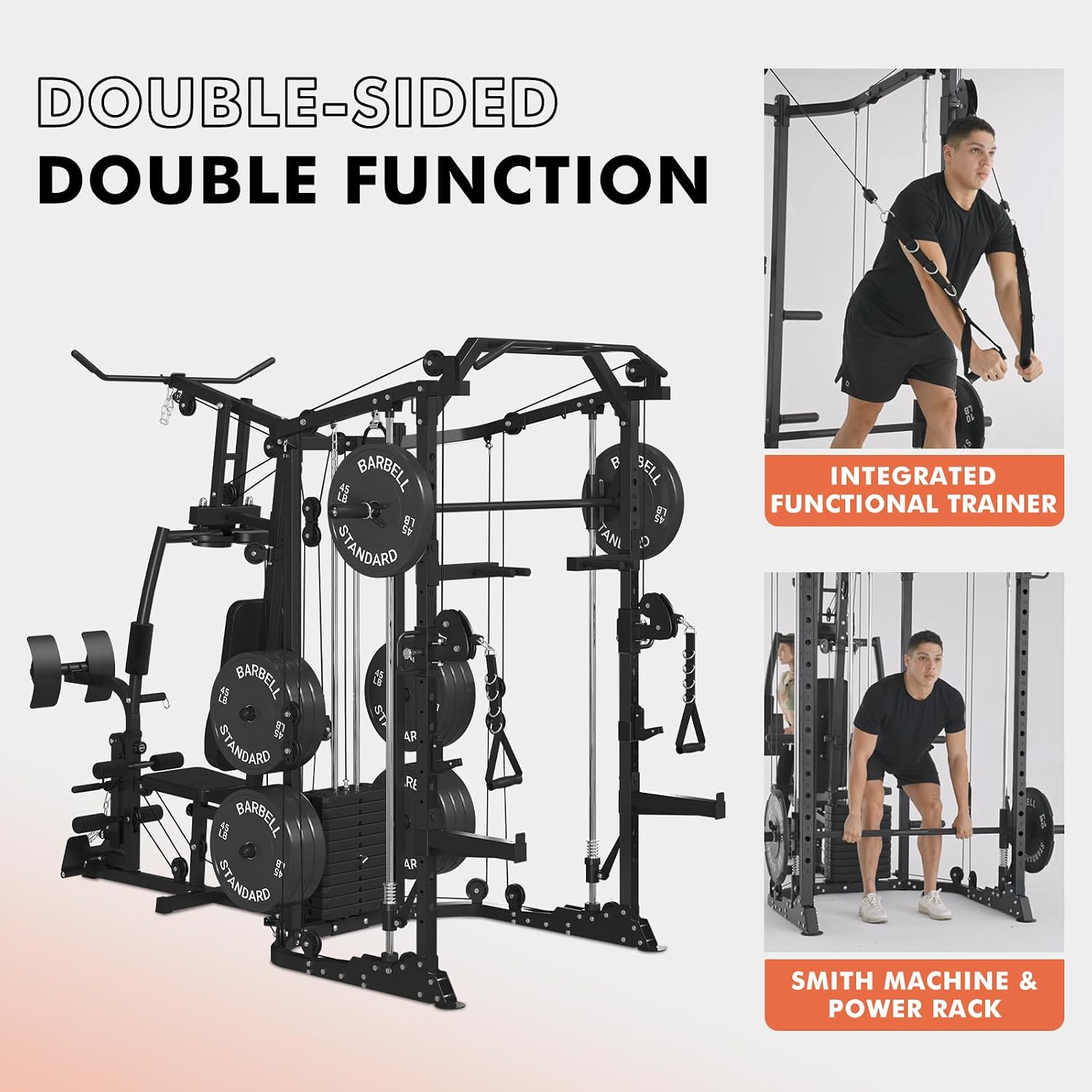 Dual-Station SmithΔ Machine Po - Home Gym Weights review and price